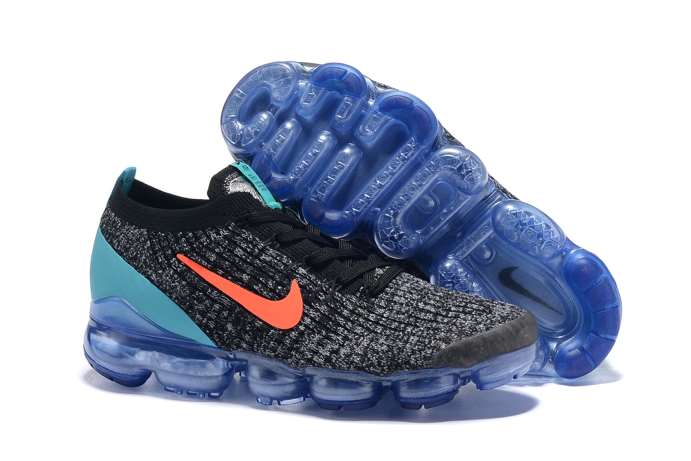 2019 Nile Air VaporMax Flyknit 3.0 Black Grey Blue Shoes